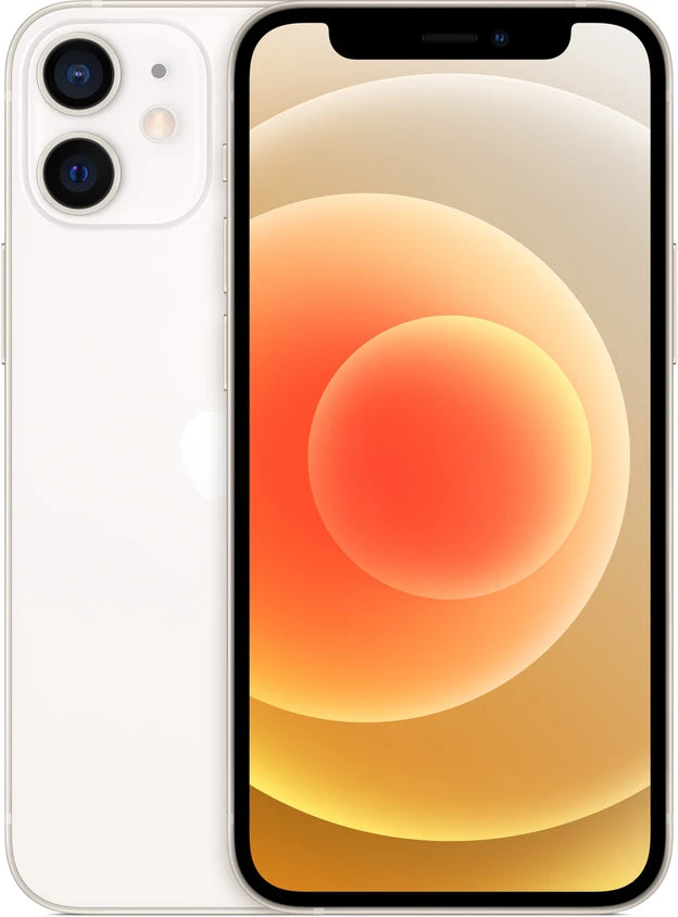 Refurbished iphone 12 mini white front view